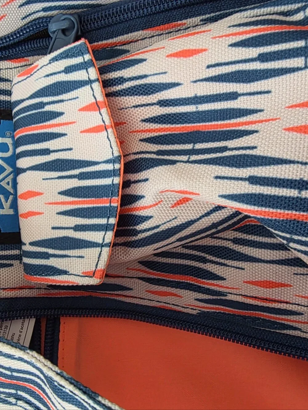 Kavu Pink, Navy & Coral Printed Rope Sling Bag